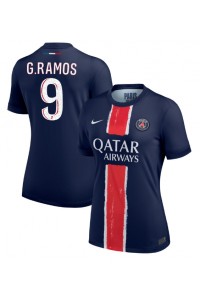 Paris Saint-Germain Goncalo Ramos #9 Fotballdrakt Hjemme Klær Dame 2024-25 Korte ermer